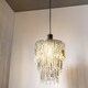image 10 of CGC LIZA Large Crystal & Chrome Ceiling Pendant Shade | Silver | Silver | Large