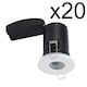 image 2 of Set of 20 - White IP65 Bathroom Recessed Fire Rated Downlights