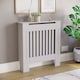 image 8 of Vida Designs Chelsea Radiator Cover Painted MDF Slatted Cabinet, White, 78cm