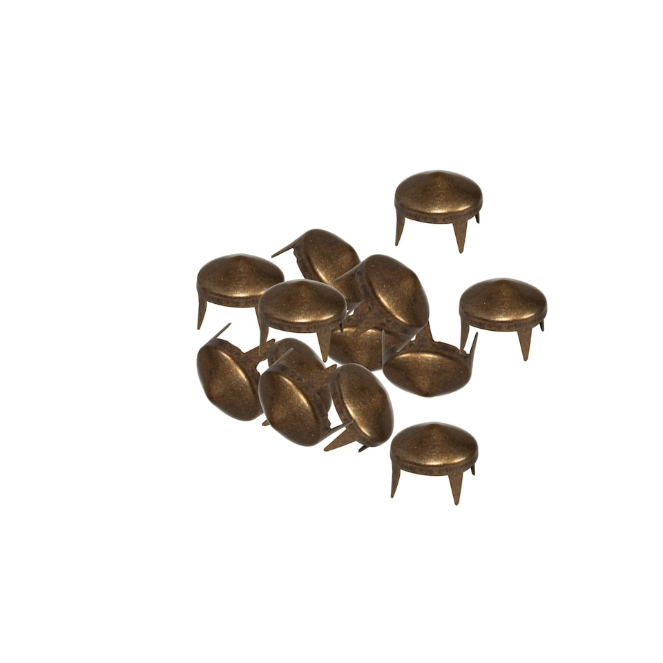 image 1 of 8mm Low Cone Punk Studs Hand Pressed Leather Rivets for DIY Clothes