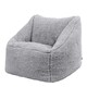 image 1 of icon Kids Teddy Bear Armchair Bean Bag Grey Childrens Bean Bags Grey | Gr