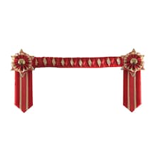 ShowQuest Boston Brow Band - Red/Red/Gold - Full