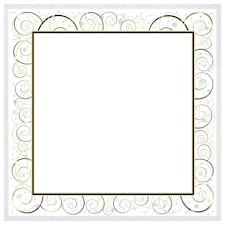 Swirling frame (Picture Frame) White | XS
