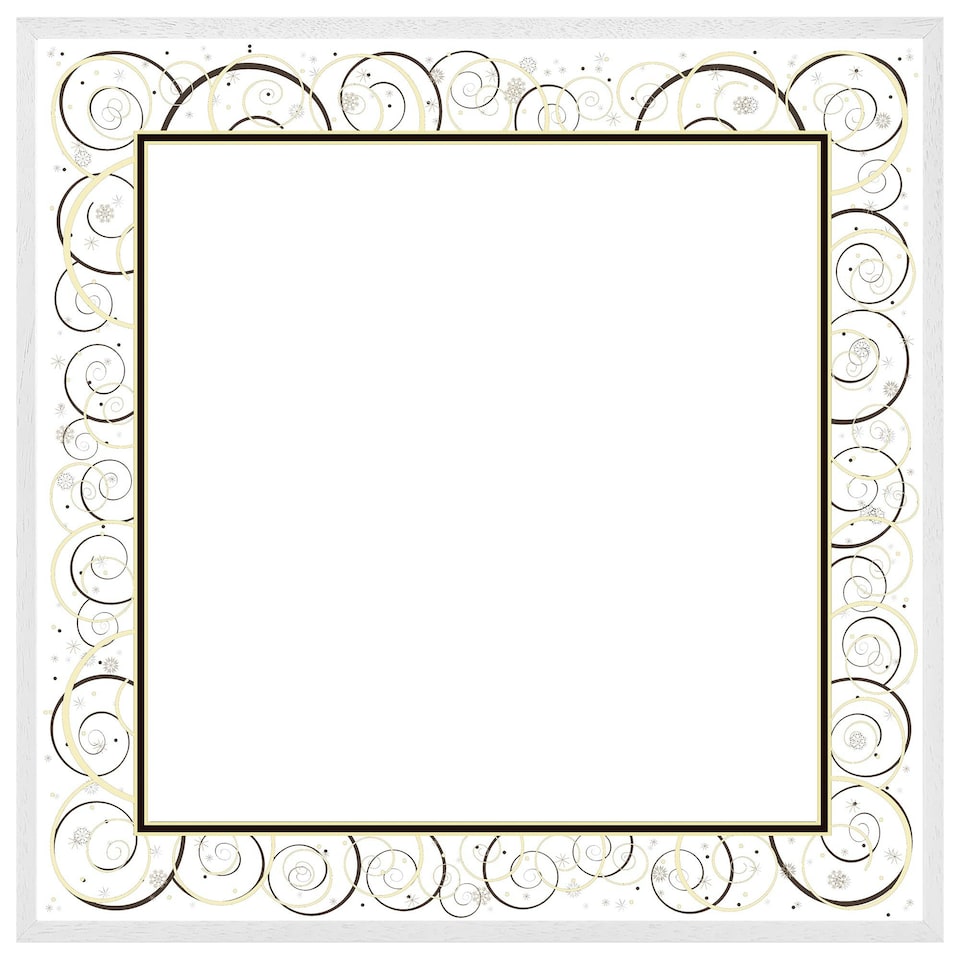 image 1 of Swirling frame (Picture Frame) White | XS