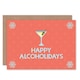 image 1 of Xmas Merry Holidays Cocktail Pun Present Christmas Card