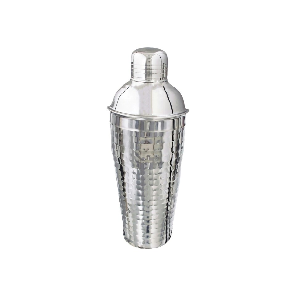 image 1 of Buckingham Stainless Steel Professional Cocktail Shaker 750 ml , hammered effect Silver