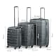 image 5 of VonHaus 3pc Black Luggage Set, 360° Silent Spinner Wheels