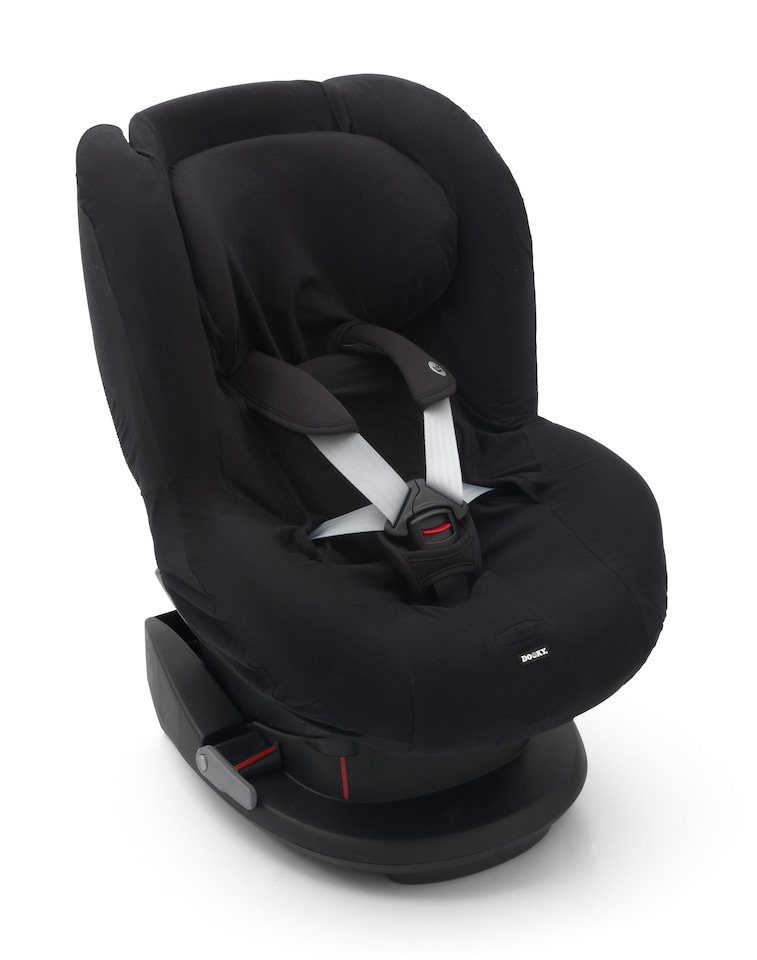 image 1 of Dooky Group 1+ Baby Car Seat Cover, Universal Cotton 9-18kg, Plain Black