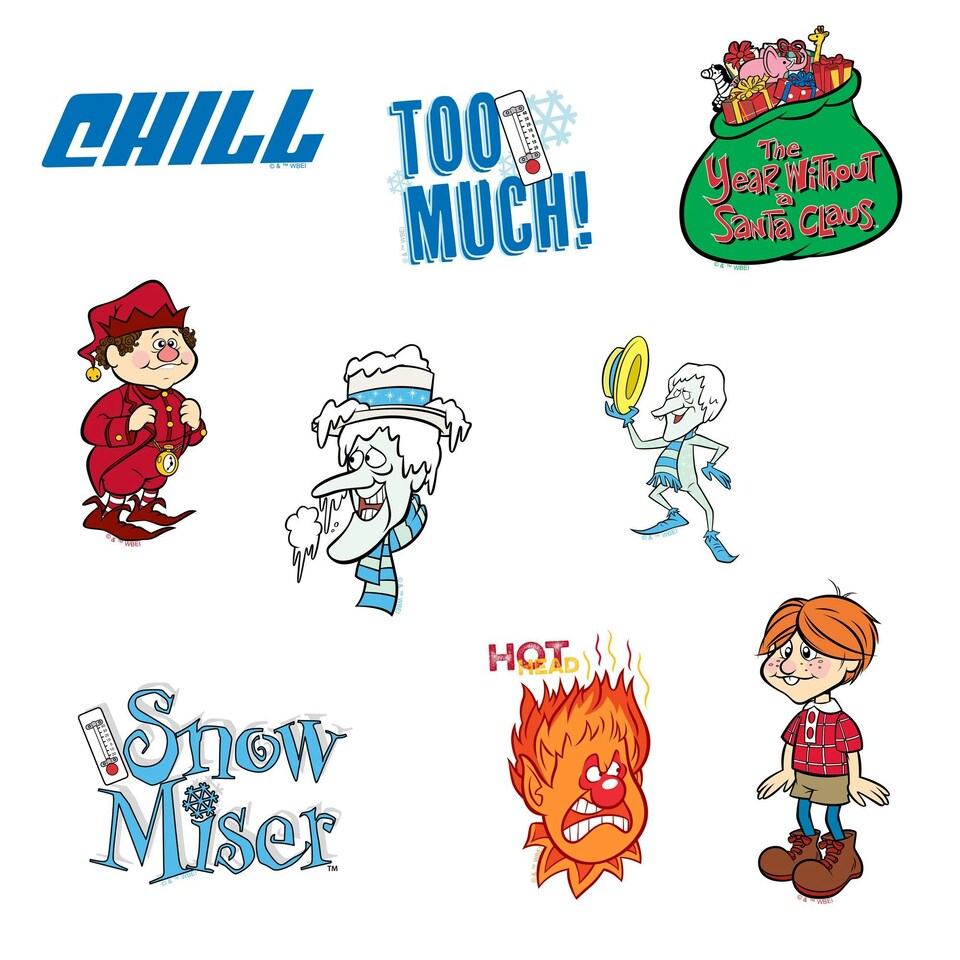 image 1 of The Year Without A Santa Claus Deluxe Stickers (Pack of 100) - Multicoloured - One Size
