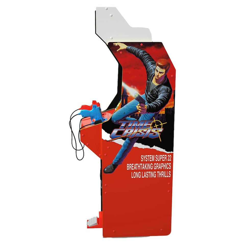 image 1 of Arcade1Up Time Crisis Deluxe Arcade Machine Red