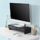 image 5 of SoBuy BBF02-SCH,Computer Monitor Stand Monitor Riser with 2 Drawers | Black | Black | 1