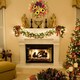 image 2 of Living and Home Autumn Wreath with Artificial Maple Leaves and Sunflowers for Halloween- 45cm dia
