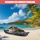 image 6 of GEEZY Inflatable Kayak Two-Person Boat with Paddle Black