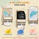 image 2 of AIYAPLAY 3 in 1 Kids Easel with Paper Roll, Storage Baskets - Natural 