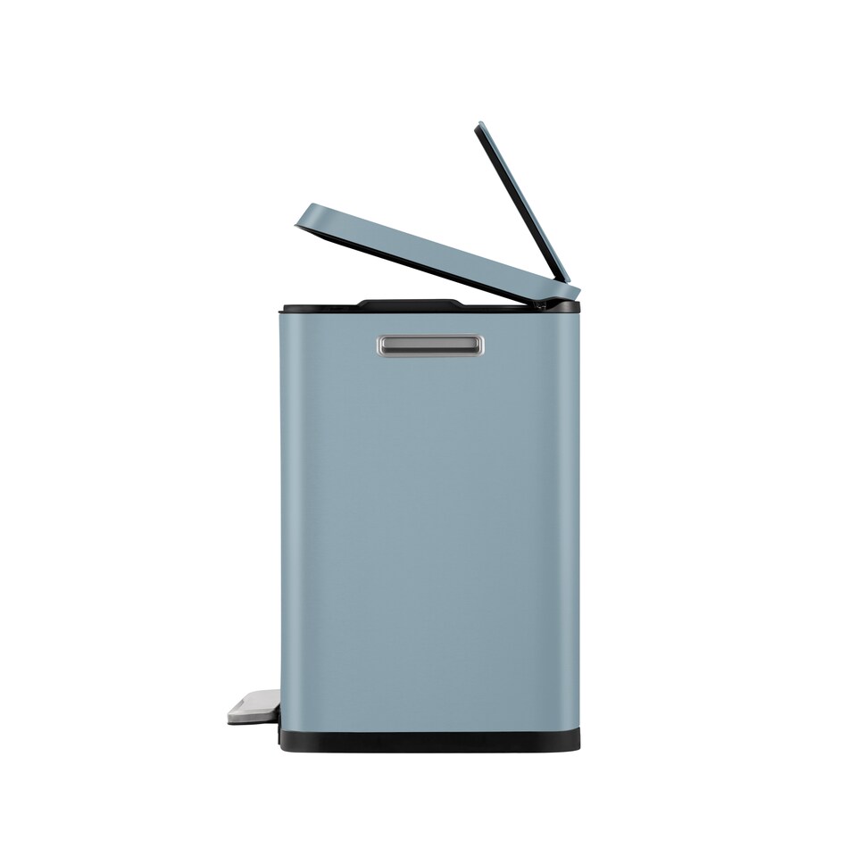 image 1 of X Cube Recycling Bin 20+20L | Blue | Titanium Blue | 40L