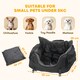 image 5 of PawHut Dog Car Seat for Small Dogs, Dog Booster Car Seat with Fixed Buckle, Safety Leash, Washable Cover, Thickened Small Pets Travel Carrier Bed, 58 x 45 x 28 cm, Black