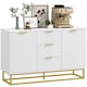 image 1 of HOMCOM Sideboard Storage Cabinet with Adjustable Shelves White