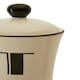 image 5 of Interiors By Premier Luxe Cream Finish Tea Canister,Dolomite Kitchen Storage Container With Black Trim,Art Deco Tea Canisters