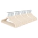 image 1 of Harbour Housewares Non-Slip Velvet Hangers - 45cm - Ivory - Pack of 100