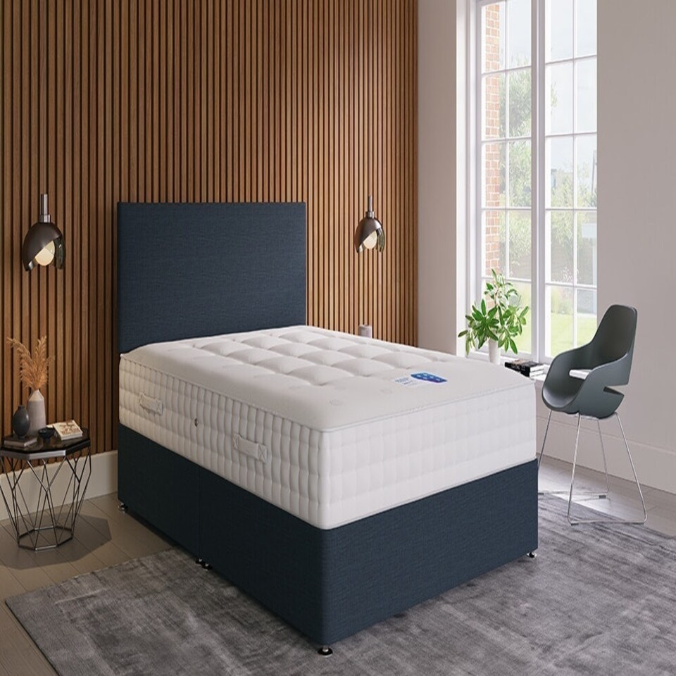 image 1 of Rock Hard Mega Firm 1500 Pocket Mattress White | Small Double