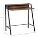 image 7 of HOMCOM 2-Tier Storage Computer Workstation Metal Frame Rustic Brown 100cm