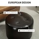image 5 of HOMCOM 360° Swivel Foot Stool PU Footstool with Thick Padding Brown Brown
