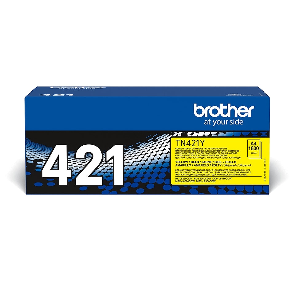 image 1 of Brother TN421 Yellow Toner Cartridge Yellow | Compatible Brother TN421Y Yellow Toner Cartridge