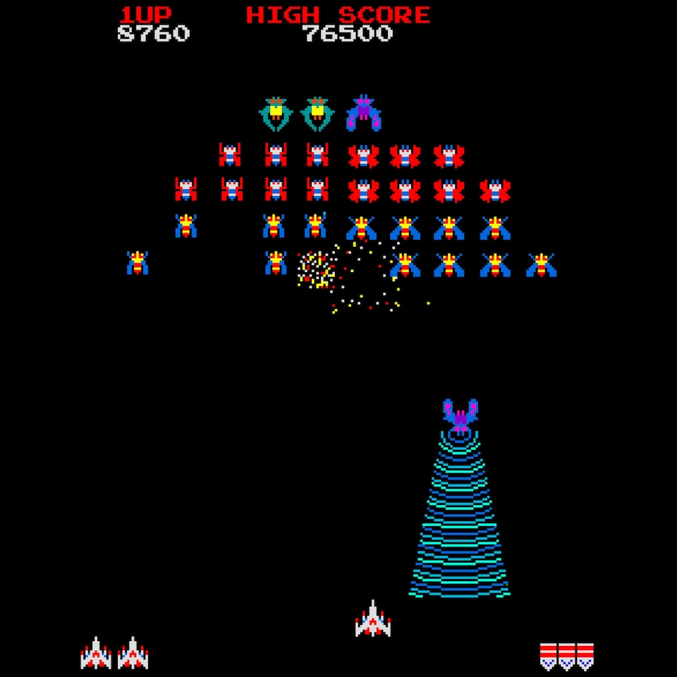 image 1 of Galaga Plug & Play HDMI Arcade Console with Wireless Controller