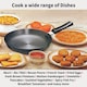 image 2 of Futura 10" Hard Anodised Frying Pan with Lid, Medium, Black