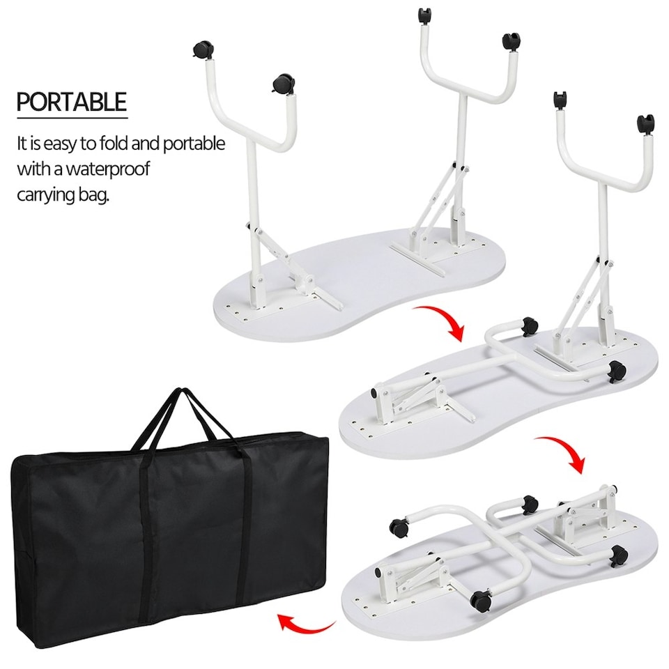 image 1 of Yaheetech Folding Manicure Table White