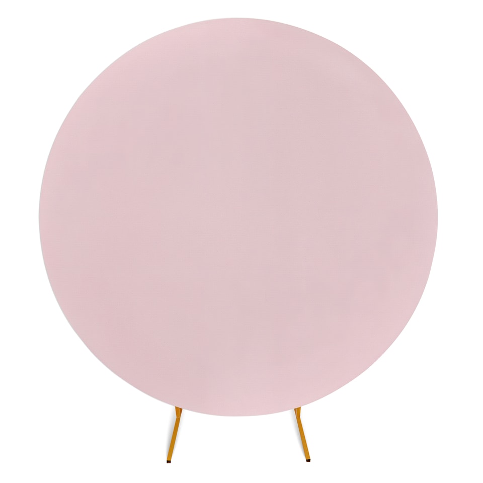 image 1 of 160GSM Baby Pink Round Arch Backdrop Cover - 180cm