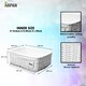 image 7 of White Wicker Storage & Hamper Basket with White Cloth Lining – Basket for Xmas, Wedding, Confetti & Parties, Snack Display