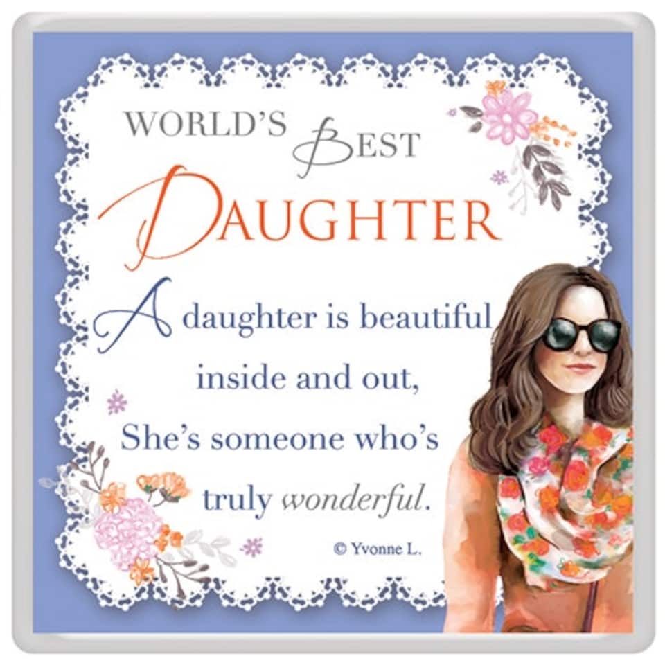 image 1 of World's Best Daughter Celebrity Style Magnet