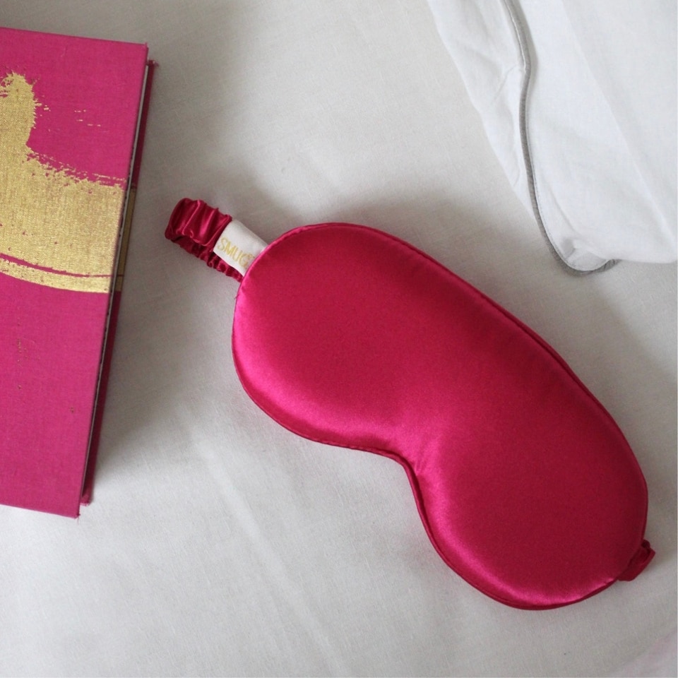image 1 of SMUG Cloud Padded Satin Sleep Mask - Scarlett