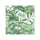 image 1 of Watercolour Green Tropical Leaves Splash Back | White