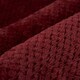 image 5 of OHS Luxury Waffle Honeycomb Mink Warm Blanket, 200x240cm - Wine Red