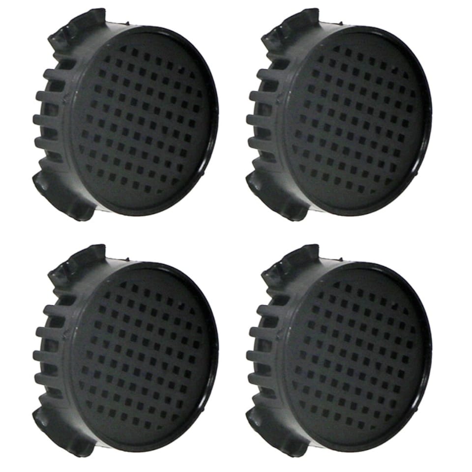 image 1 of SPARES2GO Odour Carbon Filters for Miele KWNS28462E Fridge Freezer (Pack of 4) Black