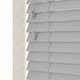 image 2 of 60cm Dove Grey Faux Wood Venetian Blinds with String (120cm Drop) | Grey | Grey