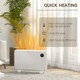 image 4 of HOMCOM Electric Convector Heater, Quiet Space Heater w/ LED Display, White