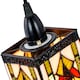 image 3 of Art Denergy savingTiffany Easy Fit Pendant Shade with Green, Amber and Red Stained Glass | Multi