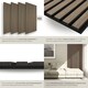 image 4 of Acoustic Wall Panels Sonic Wall II with Real Wood Veneer and Sound-Absorbing Felt | Brown | Dark oak | 110 x 50 x 1.8 cm | 4