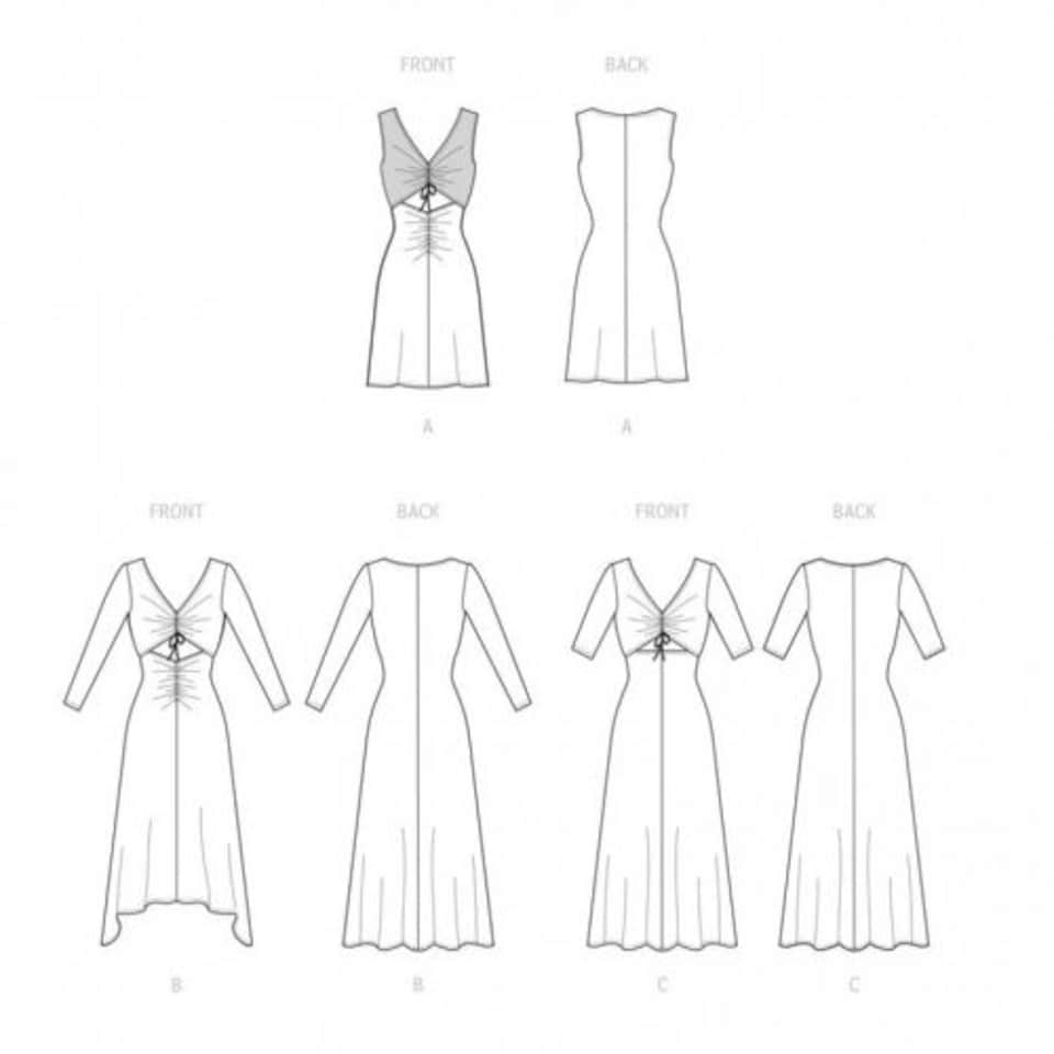 image 1 of McCall's 8253 Paper Sewing Pattern – Women’s Dress, UK Sizes Rr (18W–20W–22W–24W), Easy