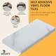 image 6 of NOVECRAFTO Vinyl Floor Tiles Self Adhesive – 12x24in Peel and Stick Waterproof Rectangular Flooring for Kitchen & Bathroom – White Marble Effect Design White | 3.71 sqm