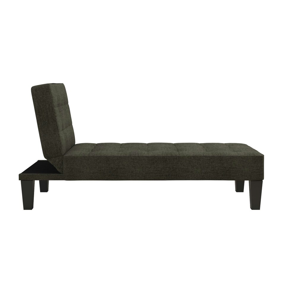 image 1 of Adalynn Chaise Lounger Grey Linen | Grey | GREY LINEN | Three Seater