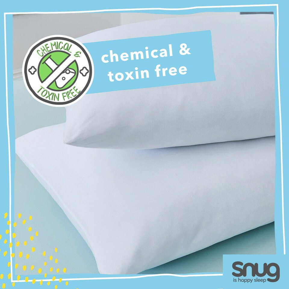 image 1 of Snug Chill Out 4.5 Tog Duvet and Pillow Pair Bundle Set White | Double with Pillow Pair