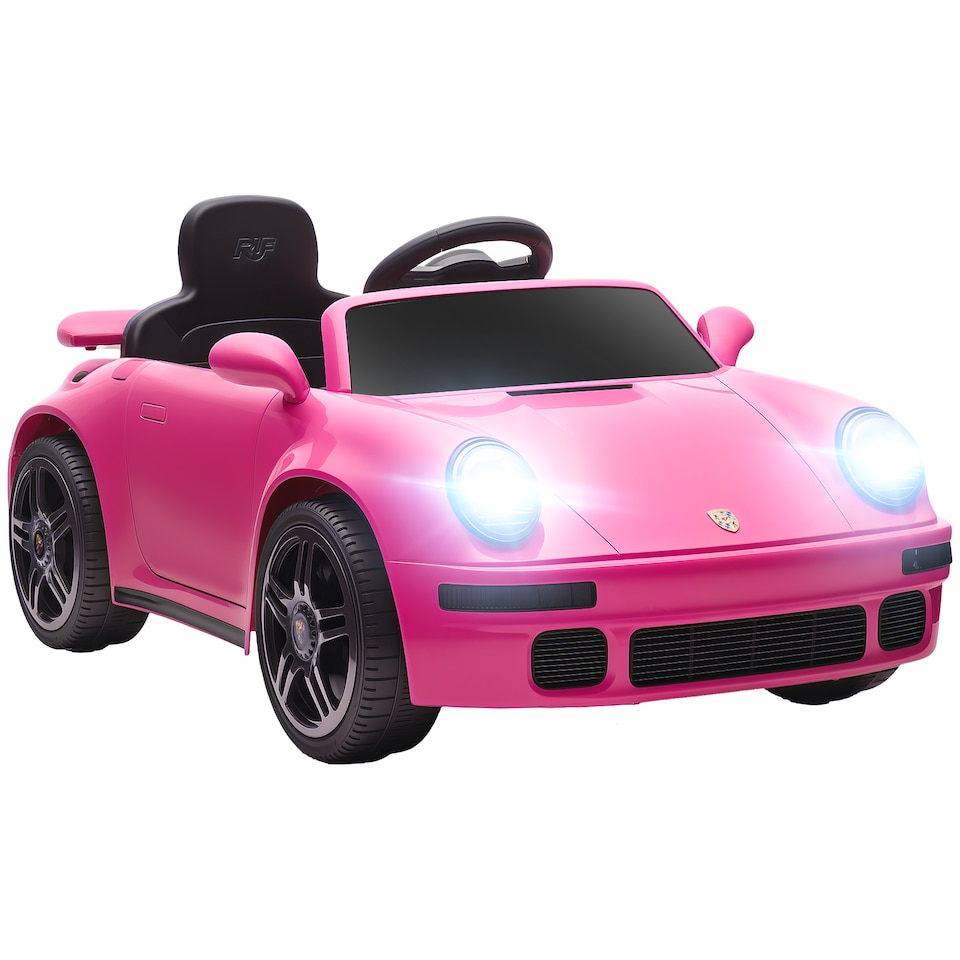 image 1 of AIYAPLAY Licensed RUF CTR 2017-Yellowbird Electric Car for Kids, Ride On Car 12V Battery Powered Kids Electric Vehicle with Remote Control, Soft Start, MP3 Player, LED Lights, Horn | Pink