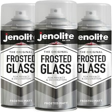 Jenolite Semi-Transparent Frosted Glass Spray - 400ml - 3-Pack