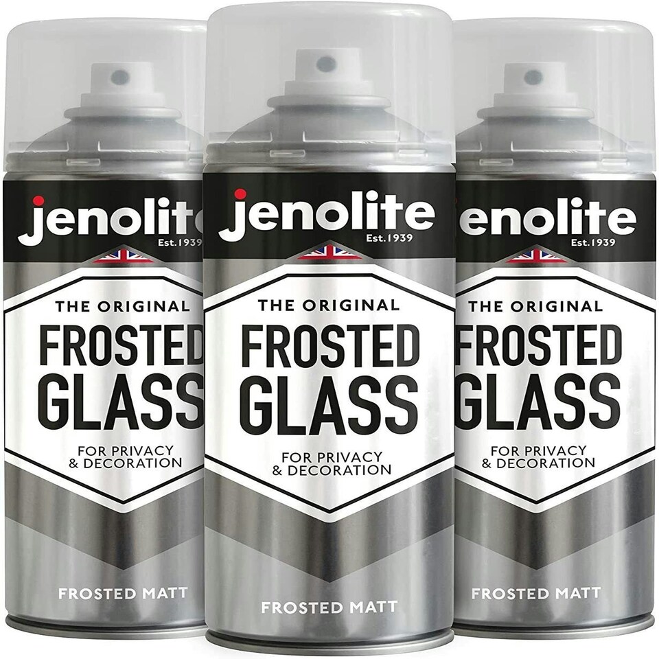Jenolite Semi-Transparent Frosted Glass Spray - 400ml - 3-Pack