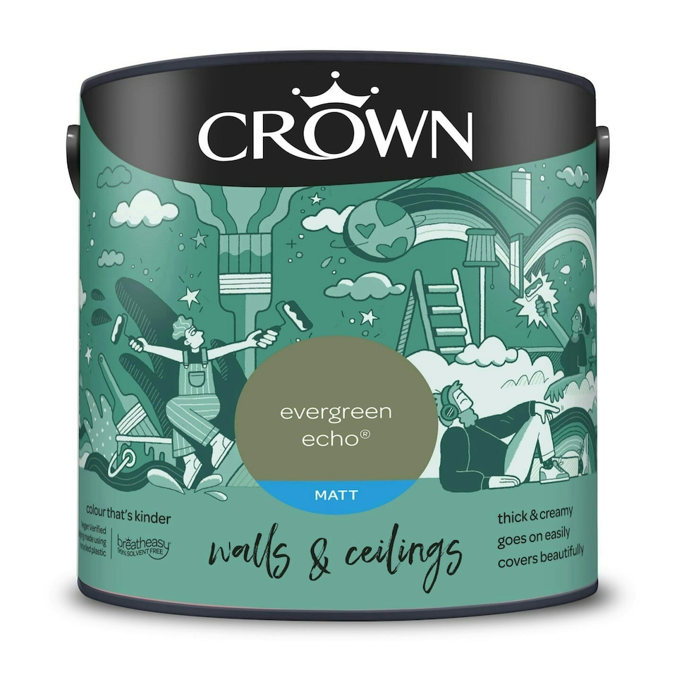 image 1 of Crown Matt Emulsion Evergreen Echo 2.5L