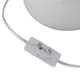 image 2 of First Choice Lighting Tuscan White Ceramic Lamp with Green Pleated Velvet Shade White | Green